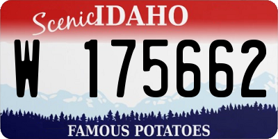 ID license plate W175662