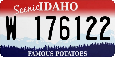 ID license plate W176122