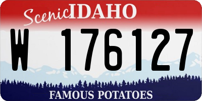 ID license plate W176127