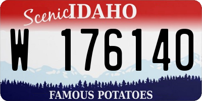 ID license plate W176140