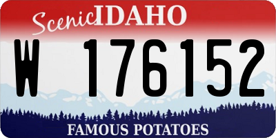 ID license plate W176152