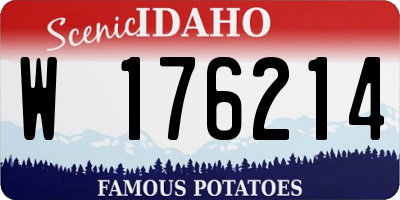 ID license plate W176214