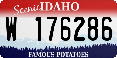 ID license plate W176286