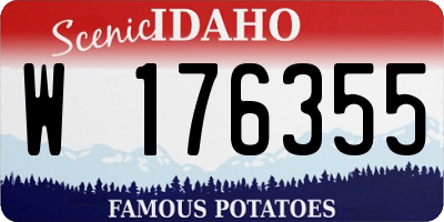 ID license plate W176355