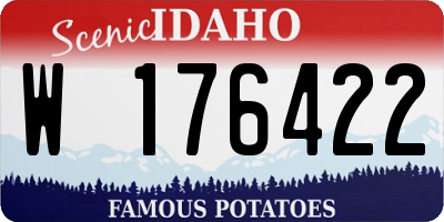 ID license plate W176422