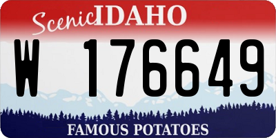 ID license plate W176649