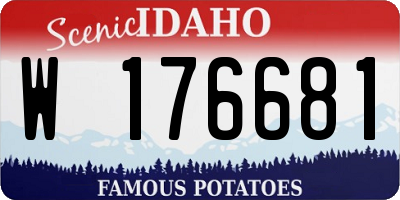 ID license plate W176681