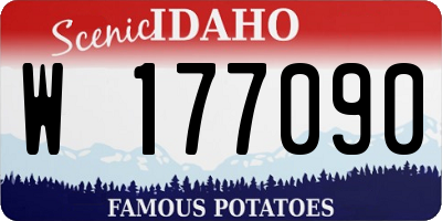 ID license plate W177090