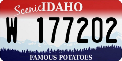 ID license plate W177202