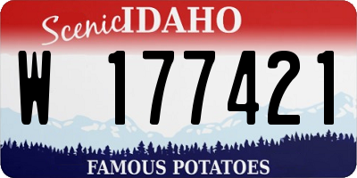 ID license plate W177421