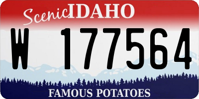 ID license plate W177564