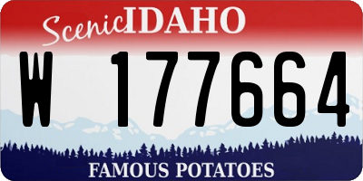 ID license plate W177664