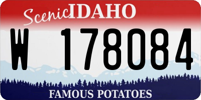 ID license plate W178084