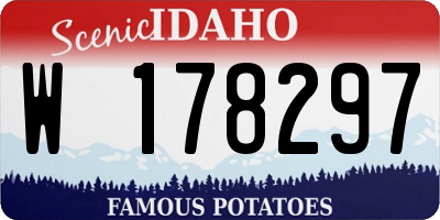 ID license plate W178297