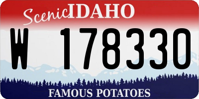 ID license plate W178330