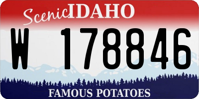 ID license plate W178846
