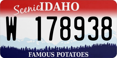 ID license plate W178938