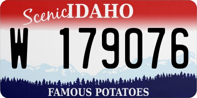 ID license plate W179076