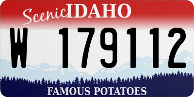 ID license plate W179112