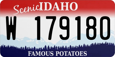 ID license plate W179180