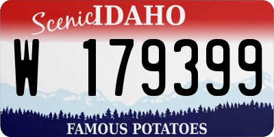 ID license plate W179399