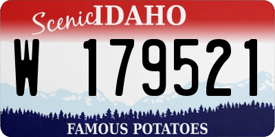 ID license plate W179521