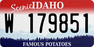 ID license plate W179851