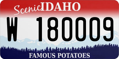ID license plate W180009