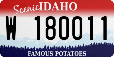 ID license plate W180011