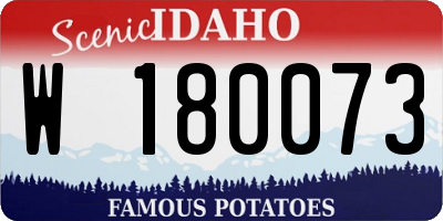 ID license plate W180073