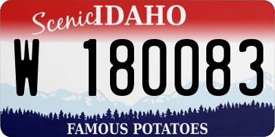 ID license plate W180083