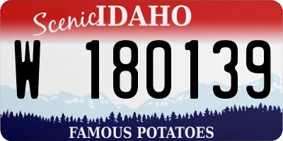 ID license plate W180139