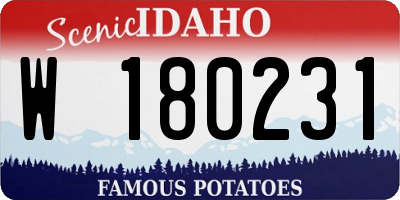 ID license plate W180231