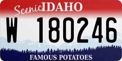 ID license plate W180246
