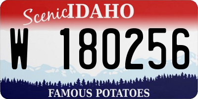 ID license plate W180256