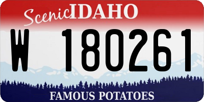 ID license plate W180261
