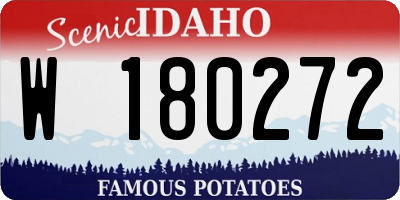 ID license plate W180272
