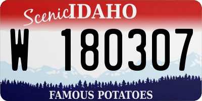 ID license plate W180307