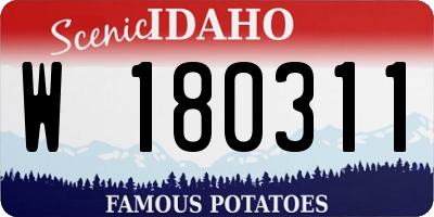 ID license plate W180311