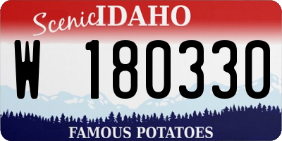 ID license plate W180330