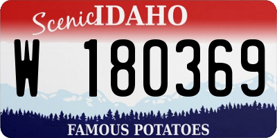 ID license plate W180369