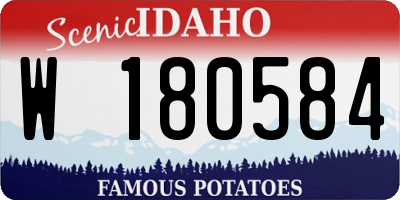 ID license plate W180584