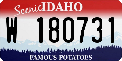 ID license plate W180731