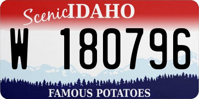 ID license plate W180796