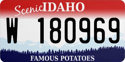 ID license plate W180969