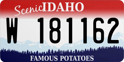 ID license plate W181162
