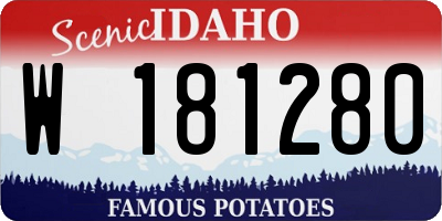 ID license plate W181280