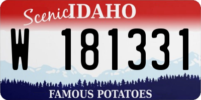 ID license plate W181331