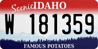 ID license plate W181359
