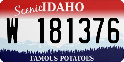 ID license plate W181376